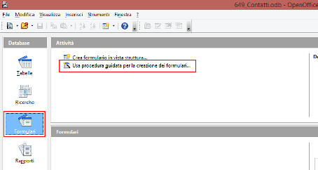 Formulario con OpenOffice Base