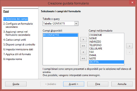 Formulario con OpenOffice Base