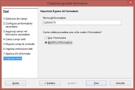 Formulario con OpenOffice Base