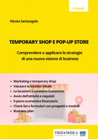 Temporary shop e pop-up store