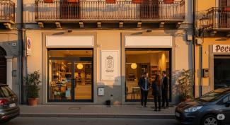Un negozio di quartiere gestito da un imprenditore di successo
